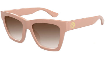 BROWN GRADIENT LENSES WITH PINK FRAME