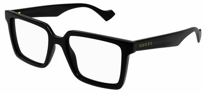 Gucci GG1540O Rectangle Eyeglasses in Black, front view