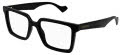 Gucci GG1540O Rectangle Eyeglasses in Black, angle view