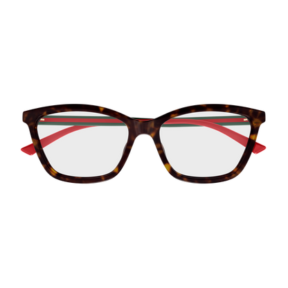 Gucci GG1989O Square Eyeglasses in Tortoise, angle view