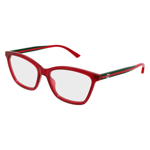 Gucci GG1989O Square Eyeglasses in Burgundy, front view