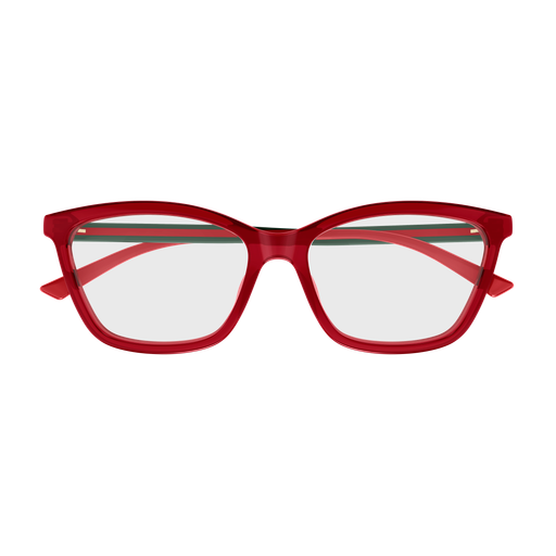 Gucci GG1989O Square Eyeglasses in Burgundy, angle view
