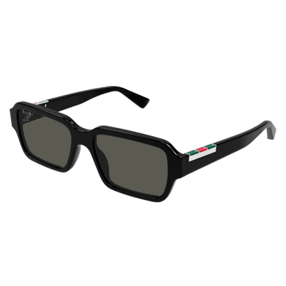 Gucci GG1887S Rectangle Sunglasses in Grey/Black, front view