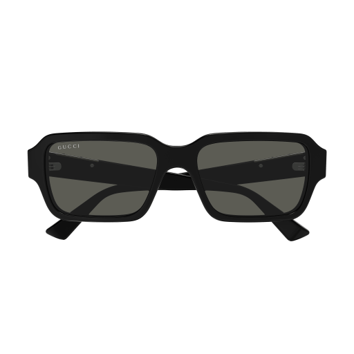 Gucci GG1887S Rectangle Sunglasses in Grey/Black, side view