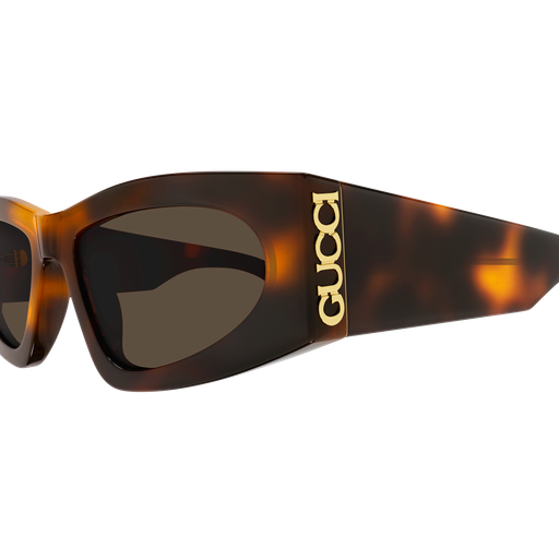 Gucci GG2040S Cat Eye Sunglasses in Brown/Havana, side view