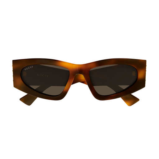 Gucci GG2040S Cat Eye Sunglasses in Brown/Havana, angle view