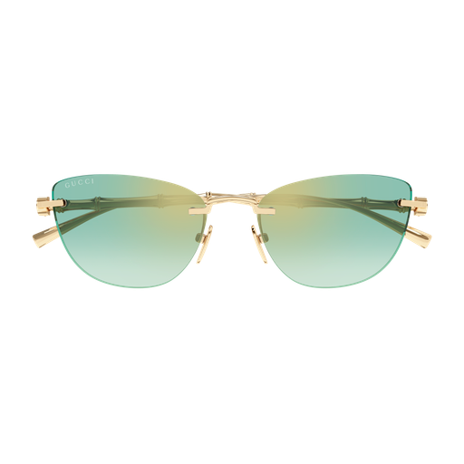 Gucci GG2063S in Gradient Green Lenses With Gold Frame