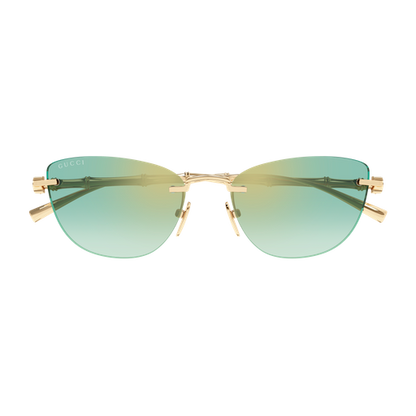 Gucci GG2063S in Gradient Green Lenses With Gold Frame