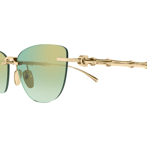 Gucci GG2063S in Gradient Green Lenses With Gold Frame