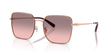 GRAY PINK GRADIENT LENSES WITH ROSE GOLD BORDEAUX FRAME