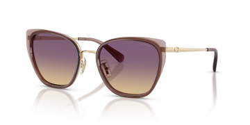 VIOLET GRADIENT LENSES WITH LIGHT GOLD FRAME