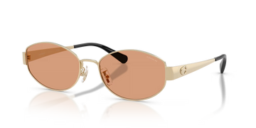 LIGHT BROWN LENSES WITH LIGHT GOLD FRAME