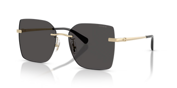 SOLID GRAY LENSES WITH LIGHT GOLD FRAME