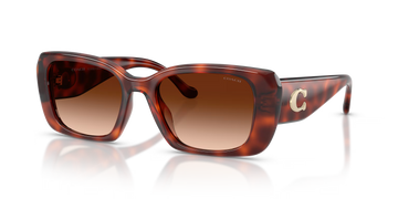 BROWN GRADIENT LENSES WITH HAVANA FRAME