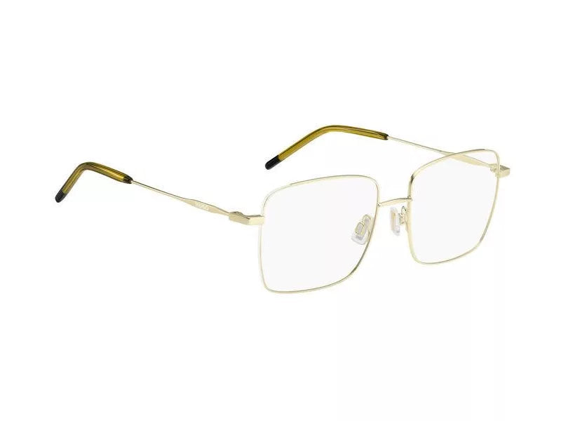 Hugo Boss HG1217 Square Eyeglasses in Gold, angle view