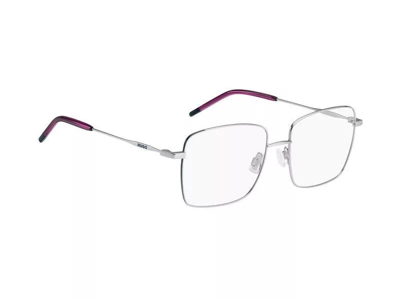 Hugo Boss HG1217 Square Eyeglasses in Silver, angle view