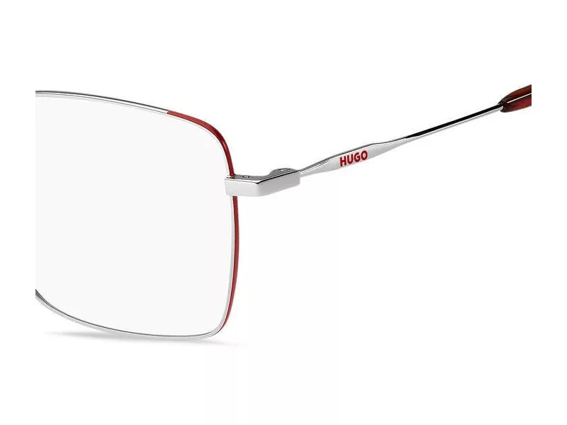 Hugo Boss HG1217 Square Eyeglasses in Gunmetal, detail view