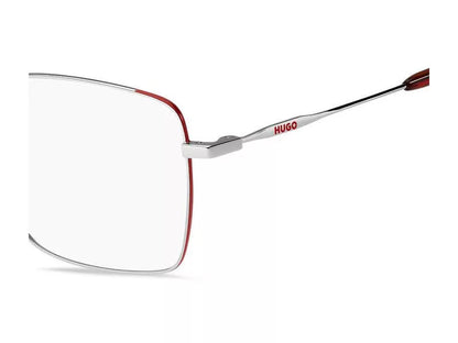 Hugo Boss HG1217 Square Eyeglasses in Gunmetal, detail view