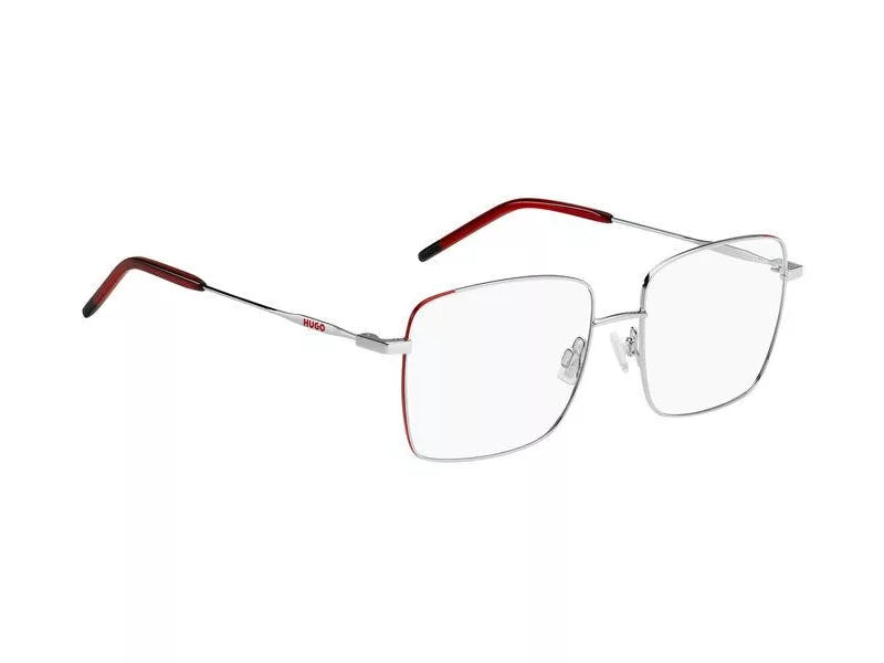 Hugo Boss HG1217 Square Eyeglasses in Gunmetal, angle view