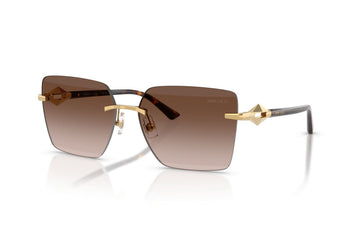BROWN GRADIENT LENSES WITH GOLD FRAME
