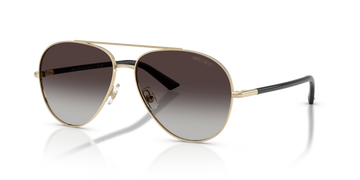 GRAY GRADIENT LENSES WITH SHINY GOLD FRAME