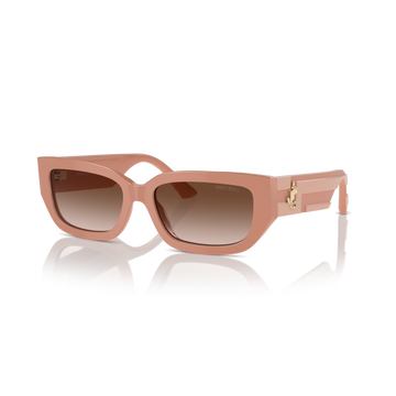 BROWN GRADIENT LENSES WITH PINK FRAME