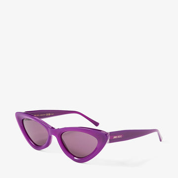 SOLID GRAY LENSES WITH VIOLET FRAME