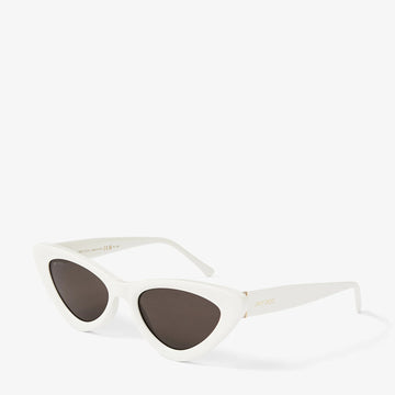 SOLID GRAY LENSES WITH WHITE FRAME
