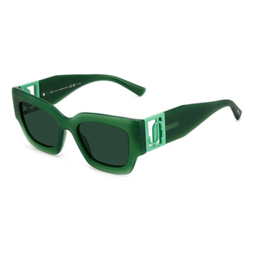SOLID GRAY LENSES WITH GREEN FRAME