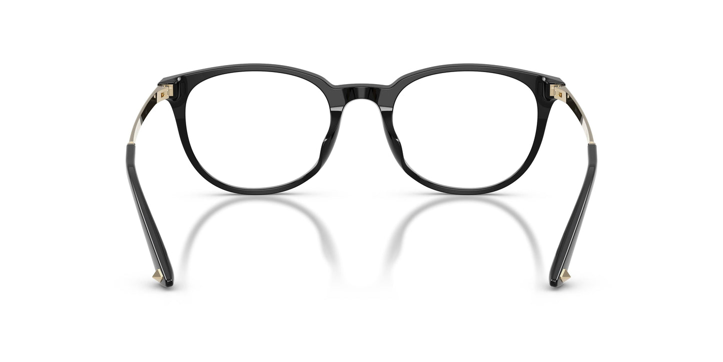 Jimmy Choo JC3055 Oval Eyeglasses in Black, detail view