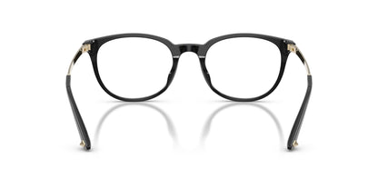 Jimmy Choo JC3055 Oval Eyeglasses in Black, detail view