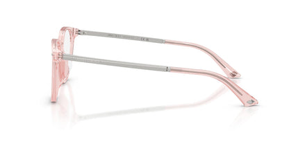 Jimmy Choo JC3055 Oval Eyeglasses in Transparent Pink, side view