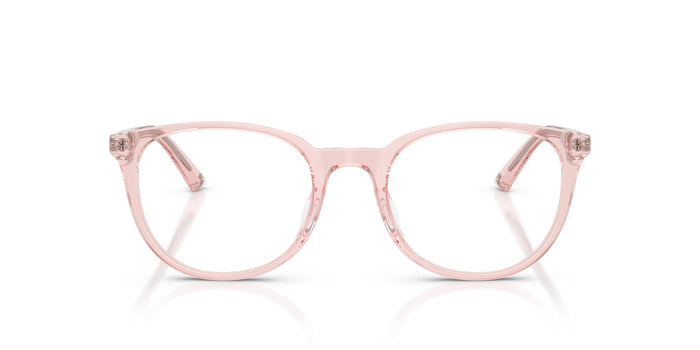 Jimmy Choo JC3055 Oval Eyeglasses in Transparent Pink, back view
