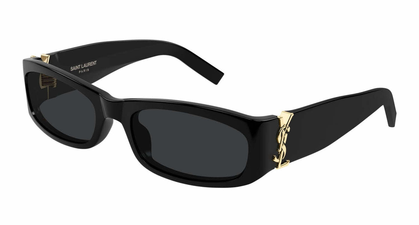 Saint Laurent SLM152S Rectangle Sunglasses in Black, detail view