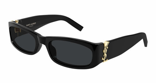 Saint Laurent SLM152S Rectangle Sunglasses in Black, detail view