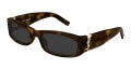 Saint Laurent SLM152S Rectangle Sunglasses in Grey Tortoise, detail view