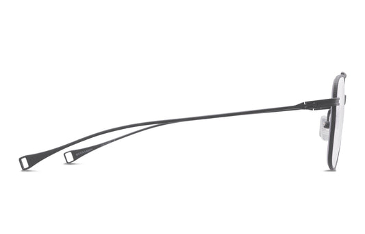 DITA DLX118 Aviator Eyeglasses in Clear Matte Black, side view