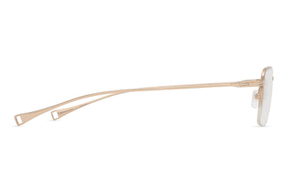 DITA DLX136 Square Eyeglasses in Clear / Gold Sand, side view