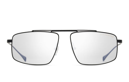 DITA DLX142 Aviator Eyeglasses in Clear Matte Black, front view