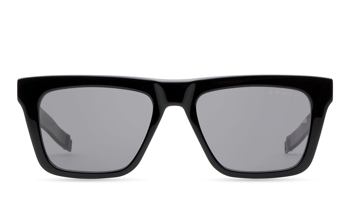 DITA DLS429 Square Sunglasses in Sea Lens - Grey Polarized / Black - Gunmetal, front view
