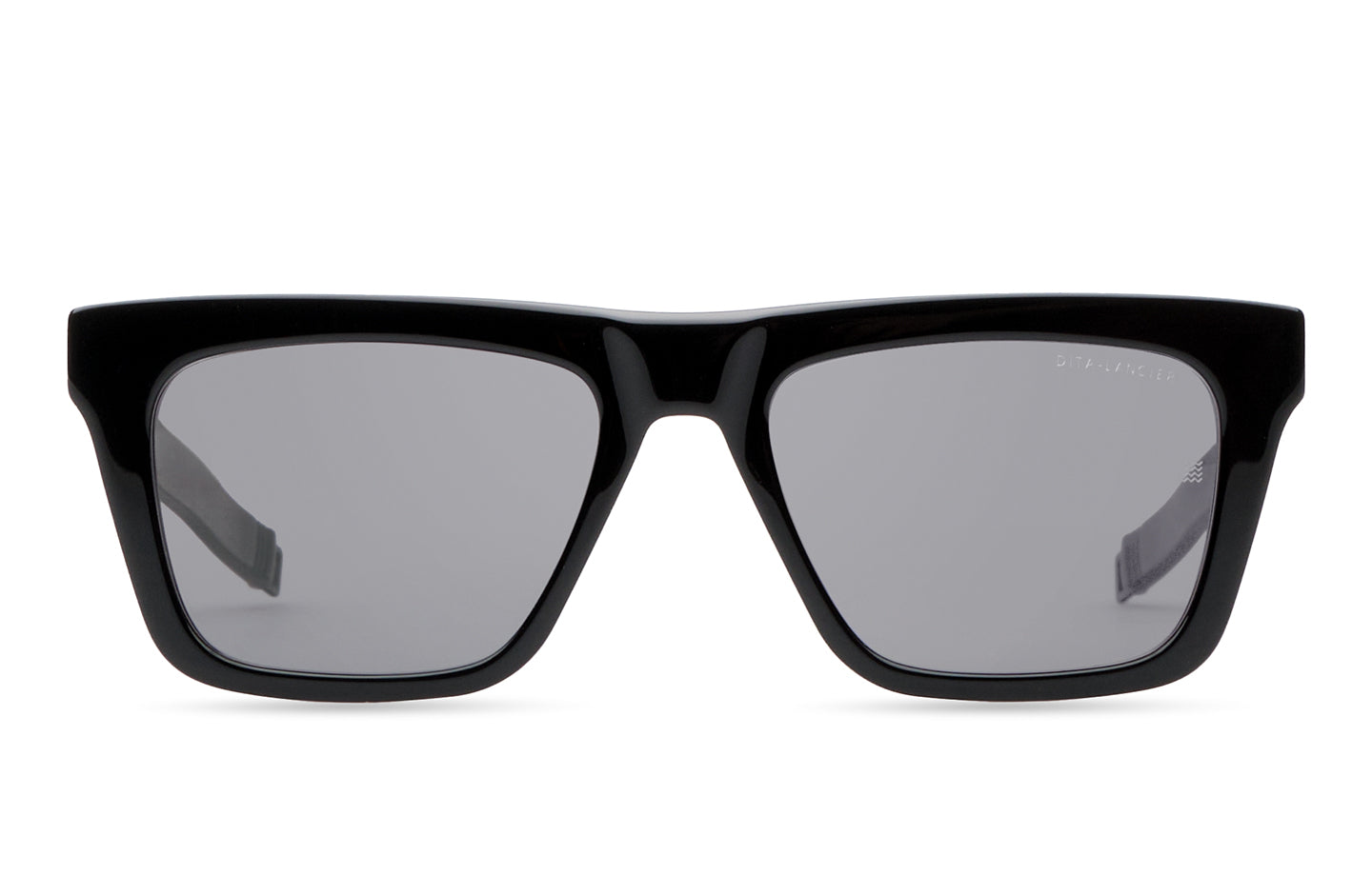 DITA DLS429 Square Sunglasses in Sea Lens - Grey Polarized / Black - Gunmetal, front view