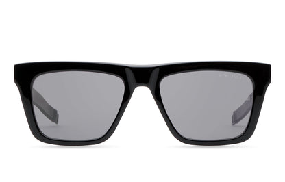 DITA DLS429 Square Sunglasses in Sea Lens - Grey Polarized / Black - Gunmetal, front view