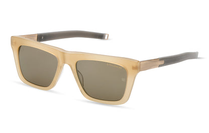 DITA DLS429 Square Sunglasses in Air Lens - Green / Sand Storm - Brushed Gold Sand, angle view
