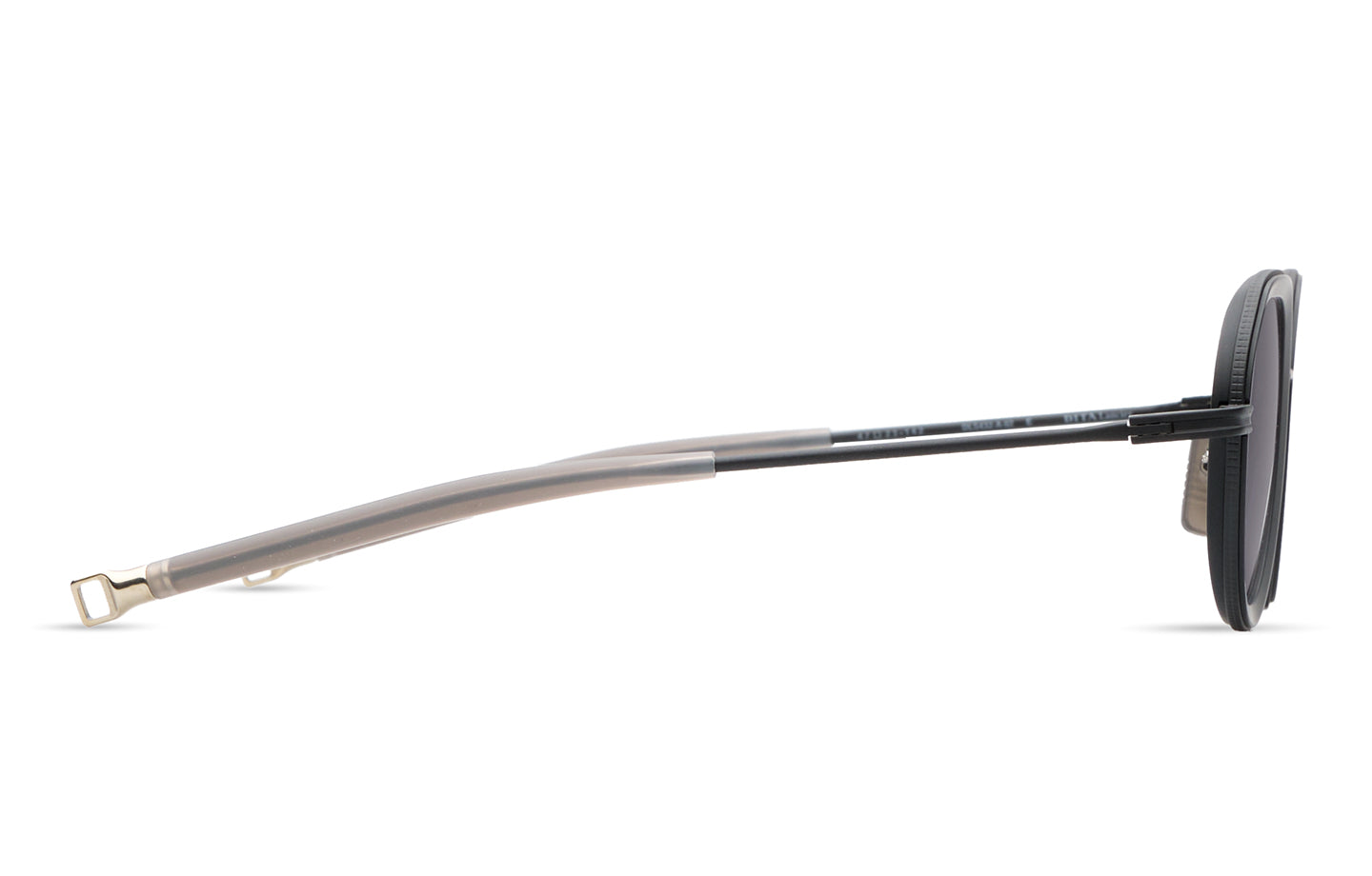 DITA DLS432 Round Sunglasses in Sea Lens - Grey Polarized / Matte Black, side view