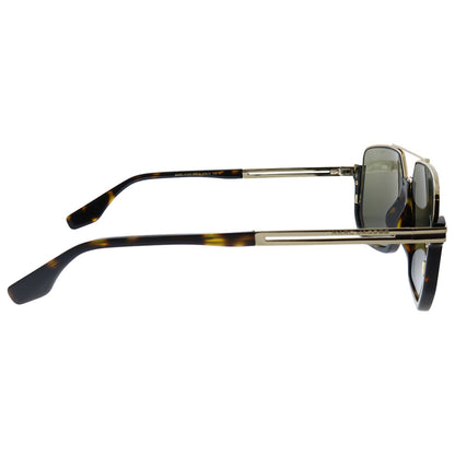 Marc Jacobs MARC413/S Aviator Sunglasses in Gold Mirror / Havana, side view