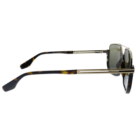 Marc Jacobs MARC413/S Aviator Sunglasses in Gold Mirror / Havana, side view