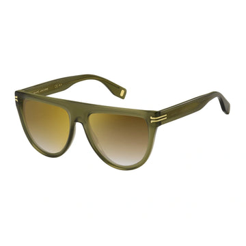 BROWN SHADED MIRROR LENSES WITH OLIVE FRAME