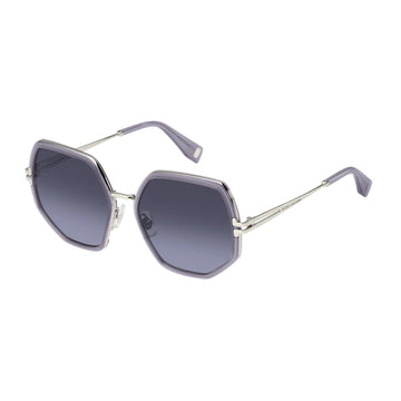 GRAY AZURE LENSES WITH VIOLET SILVER FRAME