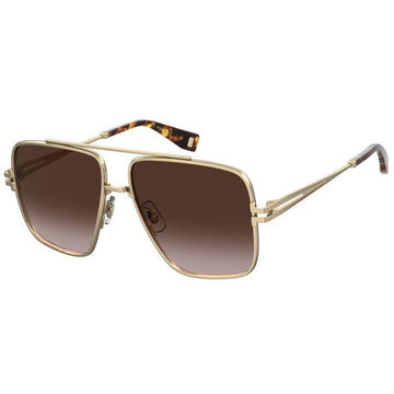 BROWN SHADED LENSES WITH GOLD FRAME