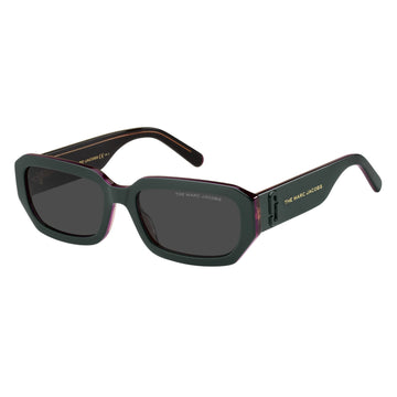 SOLID GRAY LENSES WITH GREEN FRAME